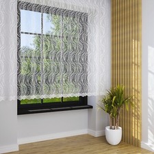 Store Gardine Marquisette Stickereien Weiß Exakter Faltenwurf MAßANFERTIGUNG