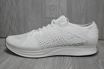 RARE NIKE 2016 AIR FLYKNIT RACER 526628 100 WHITE PRESTO RIFT MAX SHOES Men 13