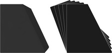 150 12" Record Bin Divider Cards - Sloped 12" x 13-1/8" - Black Standard 40mil