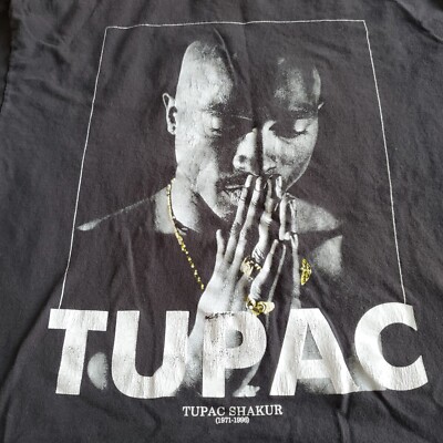 Tupac Shakur 71 Graphic T-Shirt 1971-1996 2PAC Prayer Rap Tee Size