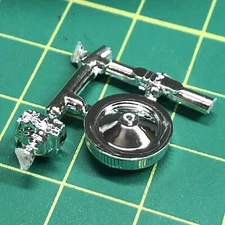 14X3” Chrome Chevy HP Air Cleaner   W Holley Carburetor AMT1:25 LBR Model Parts