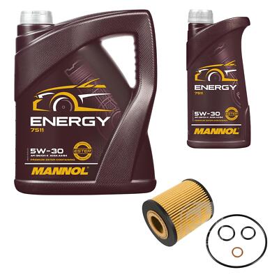 Inspektionspaket 6L Energy 5W-30 für BMW 1er E87 116i 118i E81 3er E90 318i