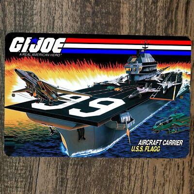 #ad #ad USS Flagg GI Joe Aircraft Carrier Image 8x12 Metal Wall Sign $19.95