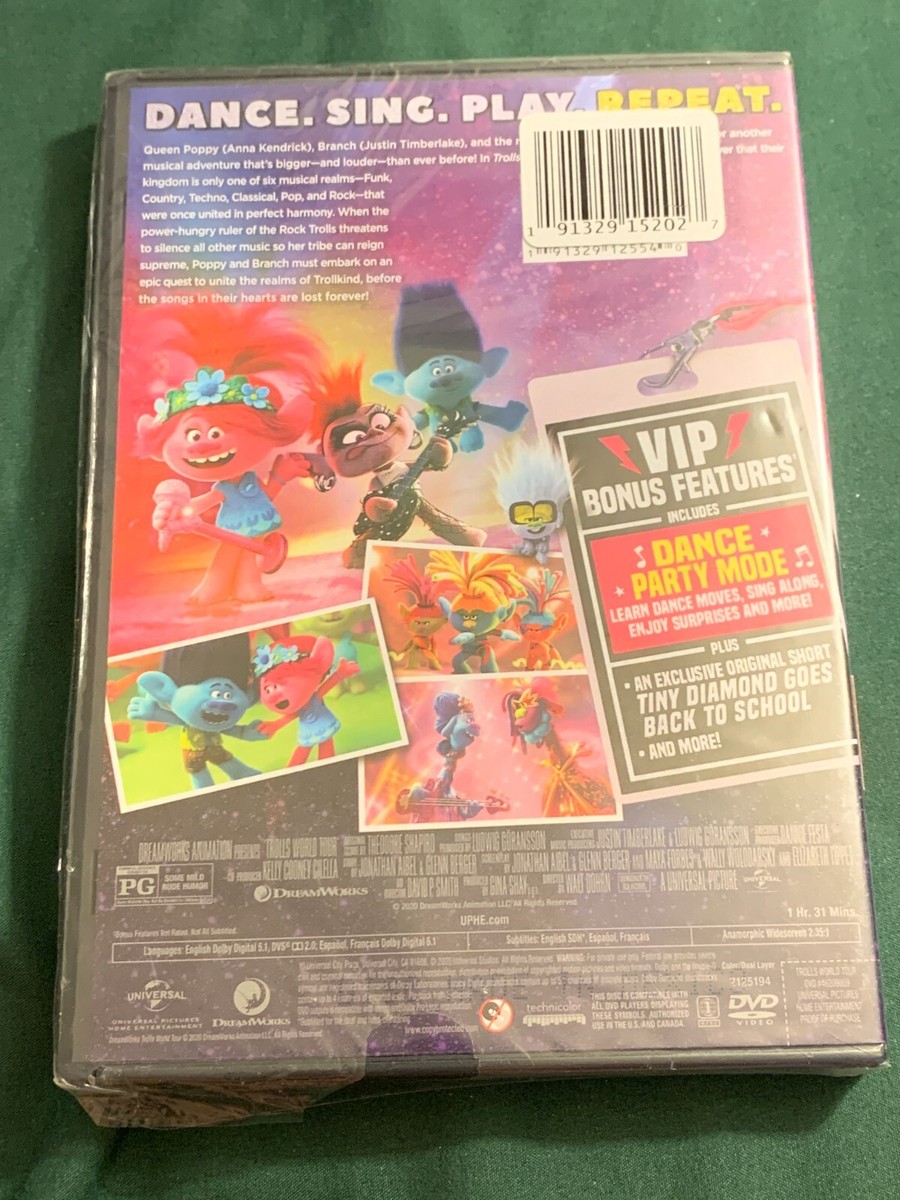 Trolls World Tour (DVD, 2020) 191329125540| eBay