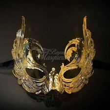 Luxury Metal Mardi Gras Venetian Masquerade Mask for Women M7166 Gold