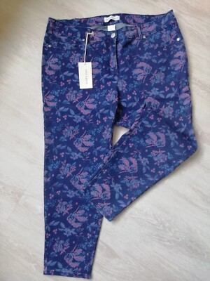 Gr. 48-50*52-54*54-56 / L28 Janet&Joyce Jeans Allover-Print blau -45% Rabatt