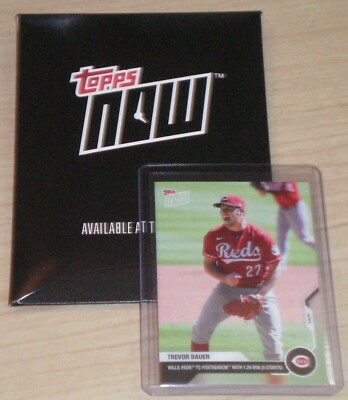 2020 Topps Now September Card of the Month Trevor Bauer #M-Sep Cy Young