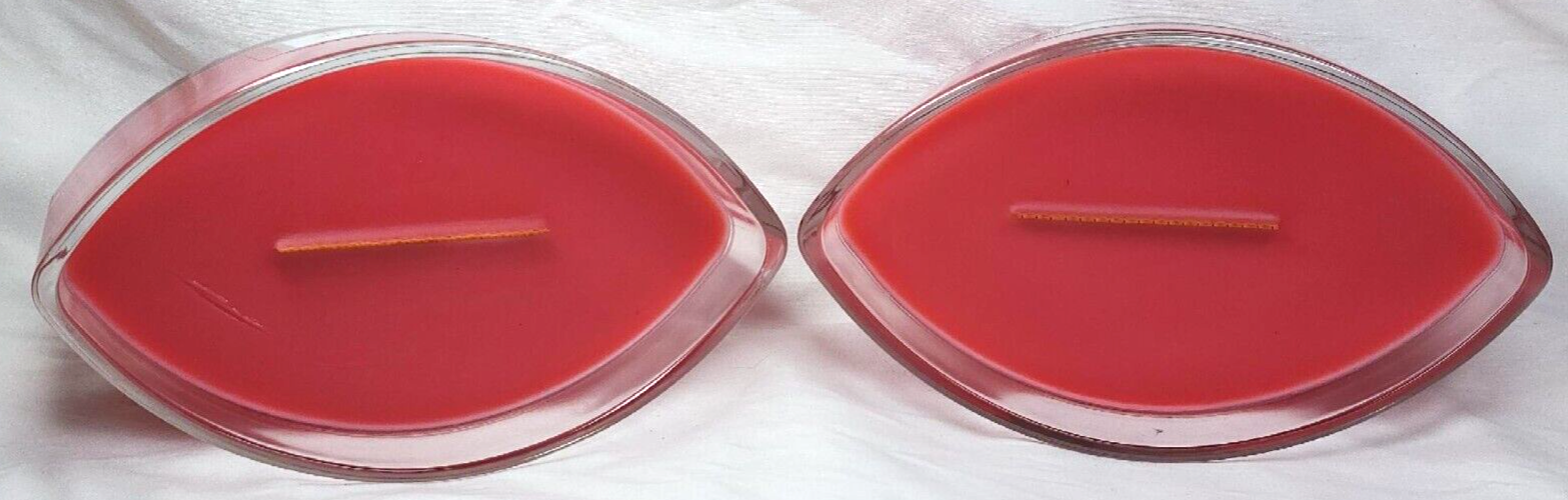 NEW WOODWICK LARGE ELLIPSE JAR CANDLE MELON BLOSSOM 16 OZ. LOT OF 2