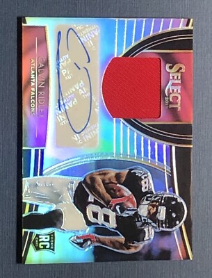 CALVIN RIDLEY RC AUTO PATCH PRIZM RPA SP /49 2018 Panini Select 