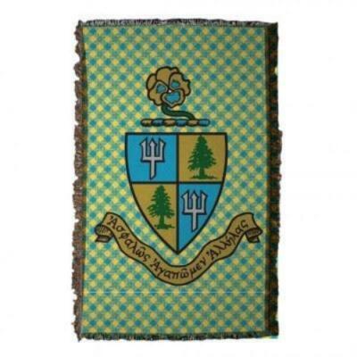 Tri Delta Coat of Arms Woven Throw Blanket