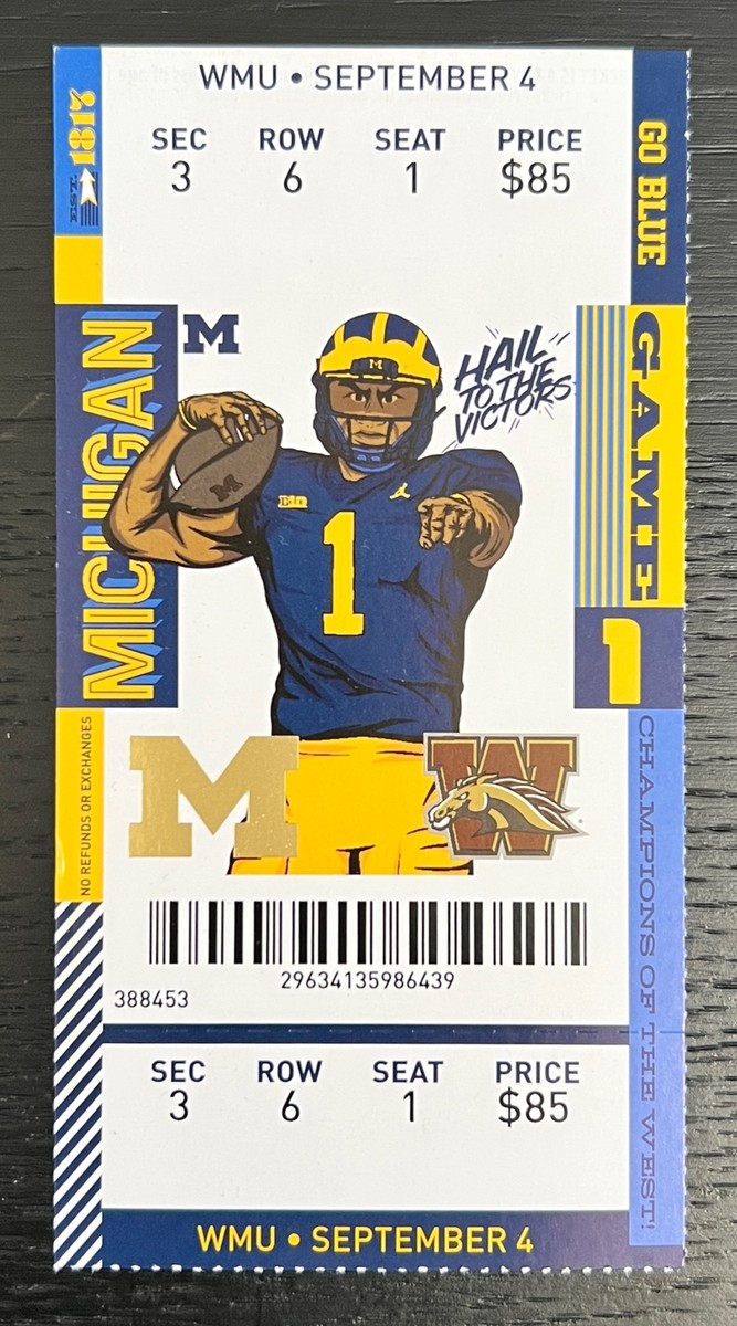 2021 Michigan Wolverines Football Ohio State Ticket Stub Choose