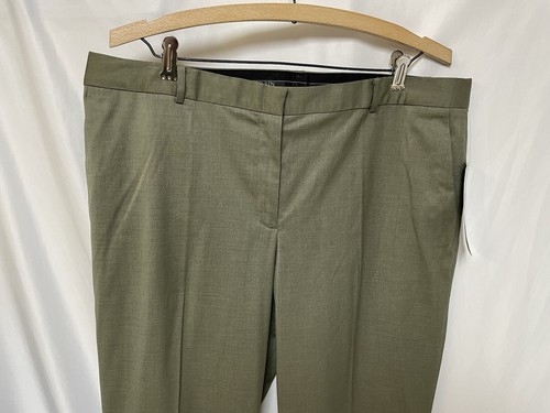 NEW Anne Klein Pant Suit Size 14 Two Piece Set 36X32 Gorgeous Green Pockets - Picture 4 of 24
