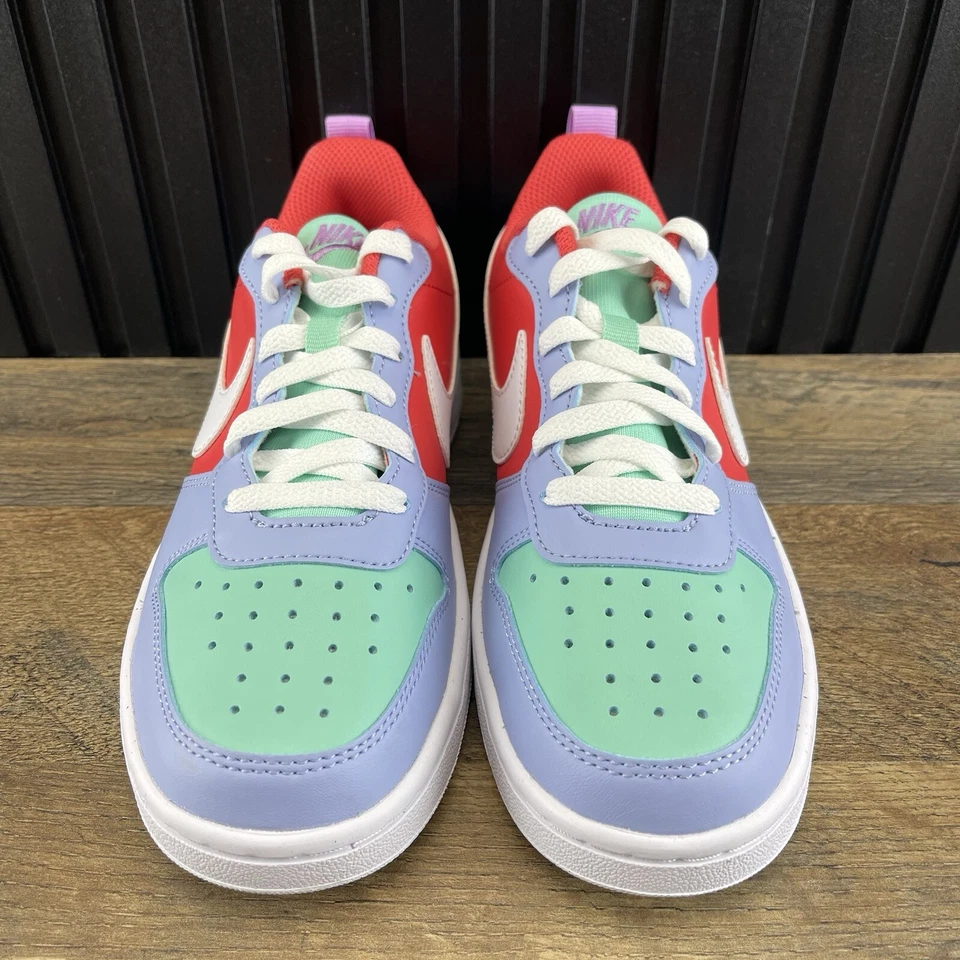 Nike Court Borough Low Recraft Sz 5.5 Womens Sz 4Y GS Bliss White Pink Shoes - Image 4 of 4