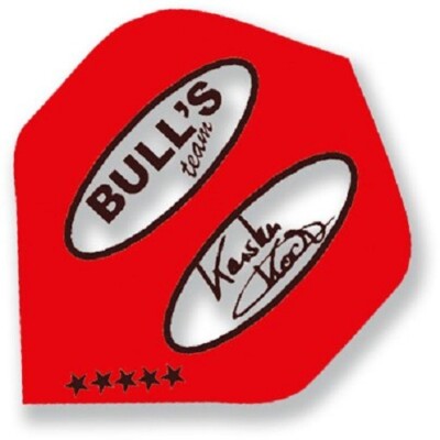Dart 3,6 oder 9 Stück Bulls B-Star Flights - Karsten Koch - Rot