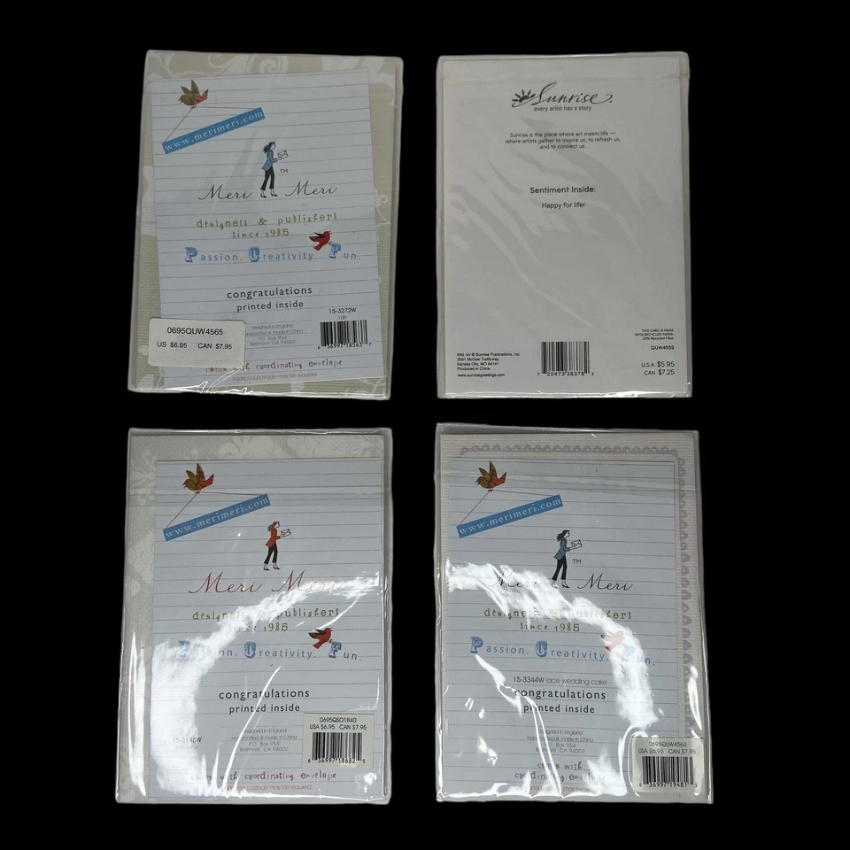 Lote de 16 tarjetas de felicitación surtidas Sunrise Merimeri Hallmark NUEVAS Foto 3 de 4