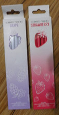 2 NEW 6 packs SCENTED PENCILS GRAPE  STRAWBERRY  12 count