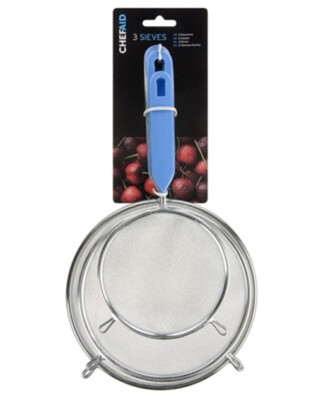 Chef Aid Sieves - 3er Set verschiedene Größen - verchromt