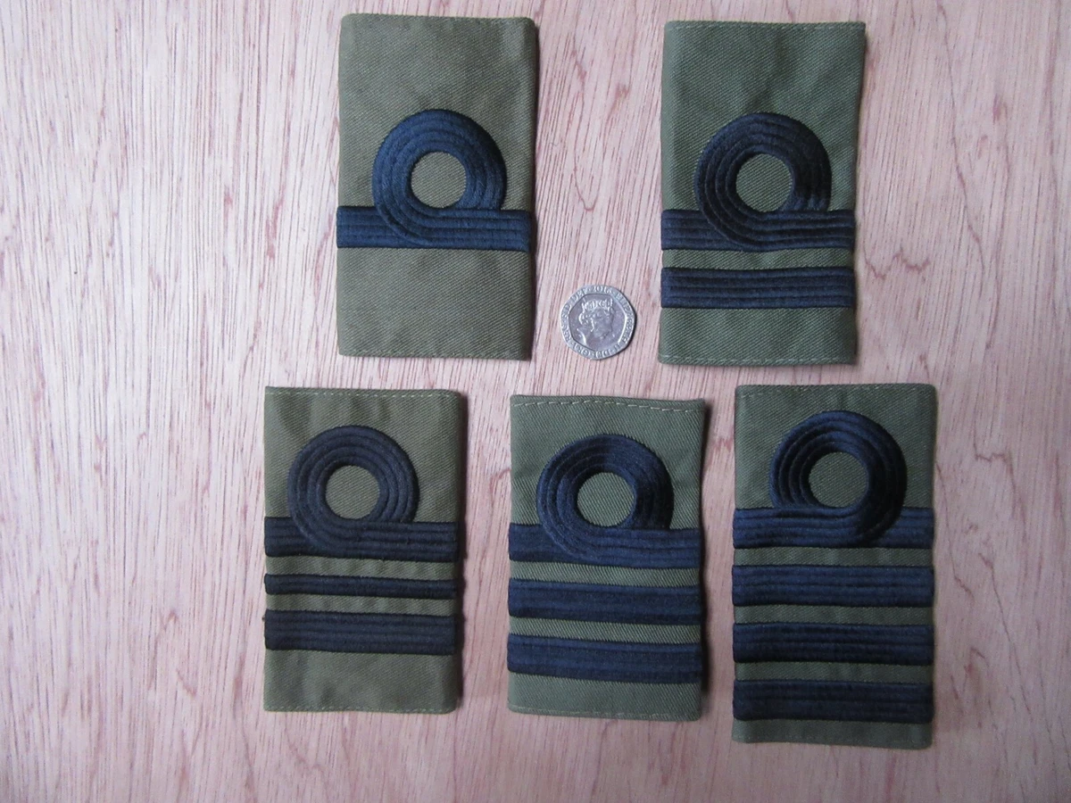 Genuine British Naval Desert ROYAL NAVY ABLE RATE Rank Slides - Foto 7