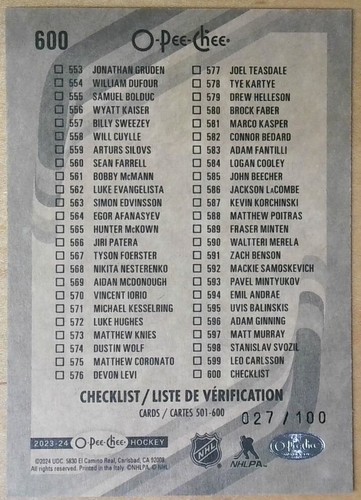 2023-24 O-Pee-Chee OPC NHL Hockey Retro Black Border Pick From List - Picture 35 of 35