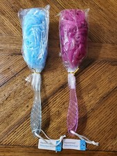 Aquasentials Deluxe Mesh Brush Bath Body Brush, Blue or Maroon