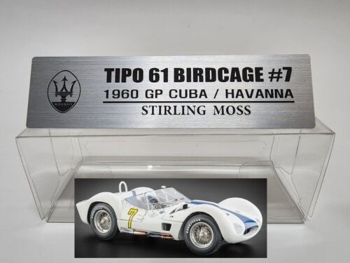 1/18 CMC Models Engraved Metal Name Plate Plaque for Ferrari Benz Porsche etc - Picture 8 of 114