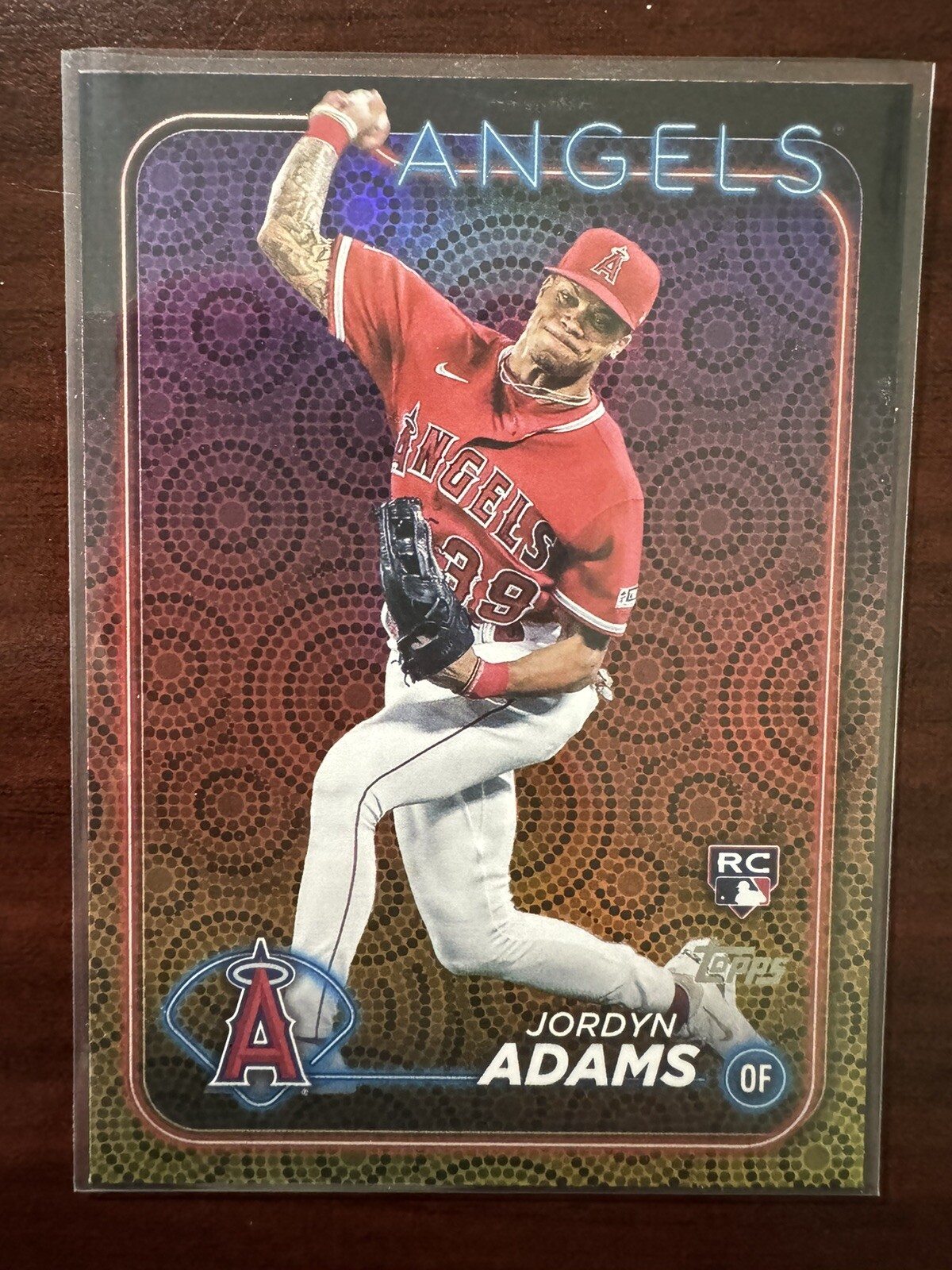 2024 Topps Series 2 Jordyn Adams Summer Holiday Parallel #470 RC Angels