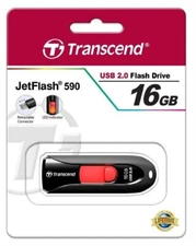 Usb Flash Drive Transcend Jetflash 590, 16 Gb