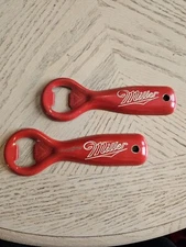 2 Vintage Miller beer bottle openers Ledco Kitchener