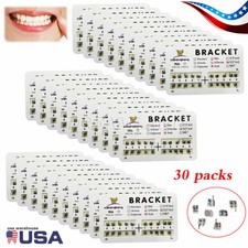 30 Packs Dental Orthodontic Bracket Braces Mini Roth 022 Hooks on 345