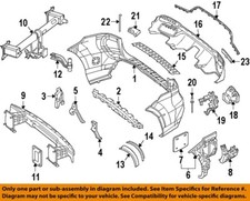 MERCEDES OEM 16-19 GLE300d Bumper Components-Inner Bracket 1668804500