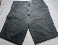 Enyce Jean Shorts Black Wash Baggy Hip-Hop Y2K Men's Size 42 Sean Puffy Combs
