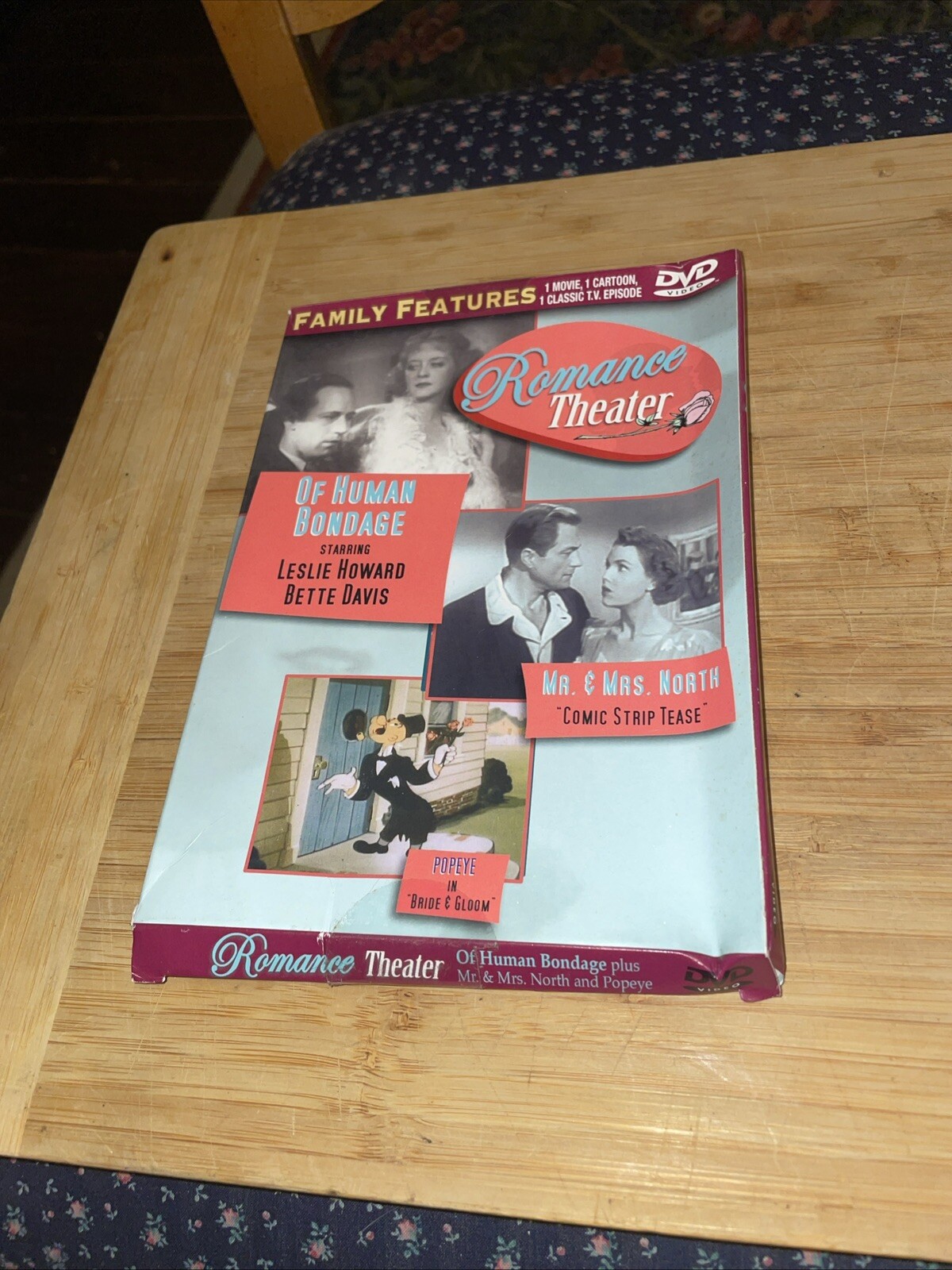 Romance Theater DVD's Of Human Bondage Mr. & Mrs. North Popeye