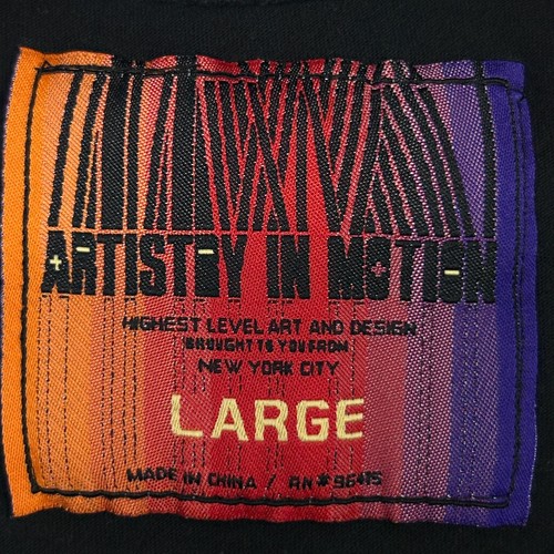 Artistry In Motion T Shirt Mens M Medium Abstract 3D Art AIM Graphic Tee Black - Picture 4 of 6