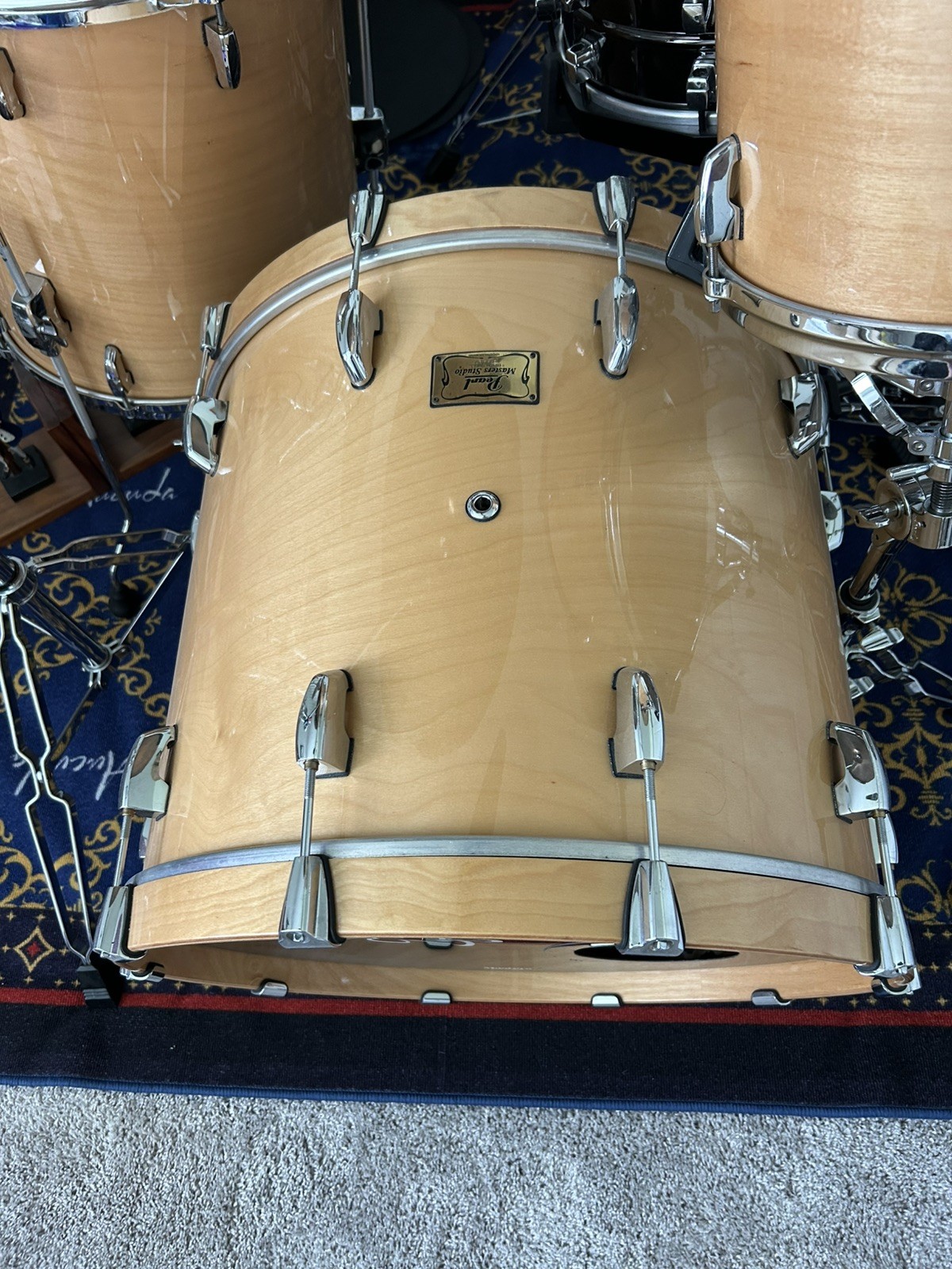 Pearl Masters Studio BRX Birch 4 Piece Drum Kit- 12, 16, 18, 22 W/Cases