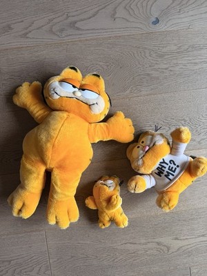 Garfield Familie Vintage 1981 Original 3 stück 45cm
