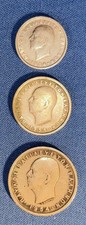 1954 Greece Coins(Lot of 3)  **1 Drachma, 2 Drachmai, 5 Drachmai**