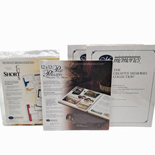 Vintage LOT Creative Memories - 12x15 Pages 12x12 Protectors Short Cuts Paper