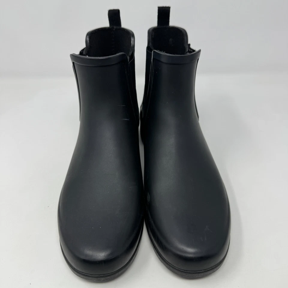 Hunter оригинальный короткий черный дождя ботинки туфли женский размер 5 - Изображение 4 из 4