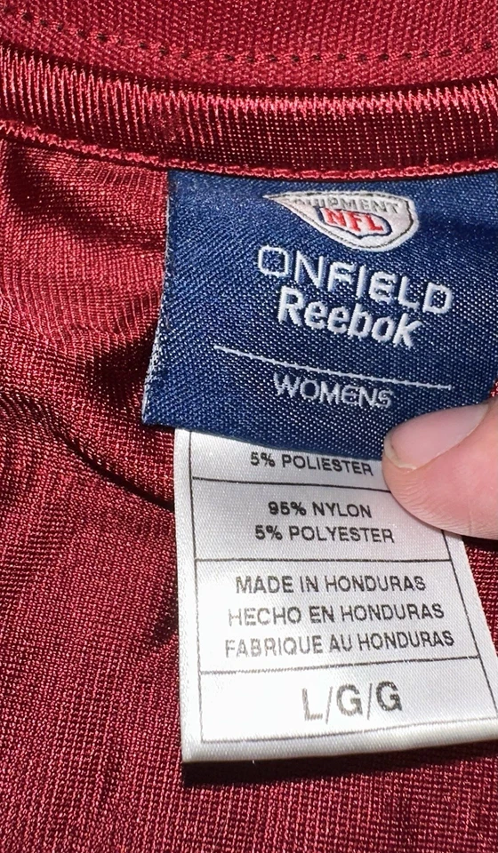 Camiseta deportiva para mujer Kurt Warner Arizona Cardinals L Reebok On Field equipo NFL roja Foto 2 de 4