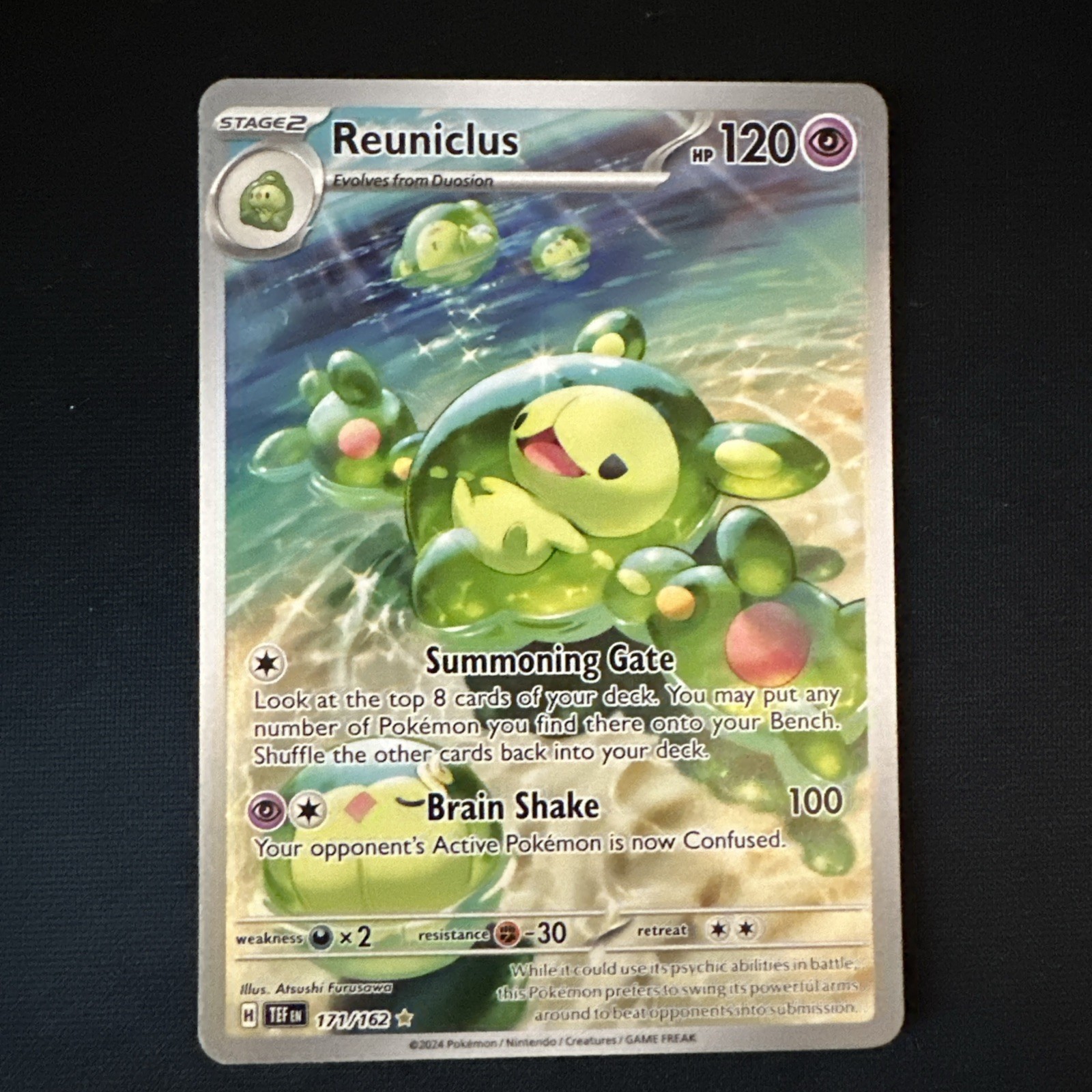 Pokémon TCG Reuniclus 171/162 Temporal Forces Illustration Rare (NM)