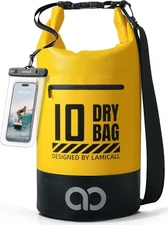 Lamicall Dry Bag, Waterproof Bag - [Durable & Floating] 10L, Lemon Yellow
