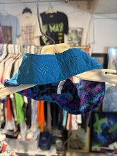 Vintage Columbia Fleece Lined Headband Ear Warmer Teal Blue Purple Pattern L/XL
