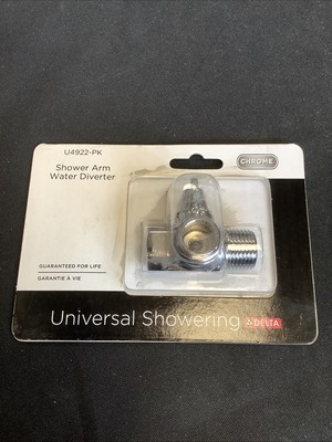 Delta Universal Shower Arm Water Diverter Chrome U4922-PK @3