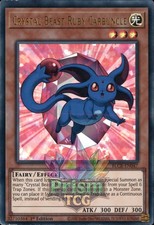 1st ed Crystal Beast Ruby Carbuncle ultra rare BLCR-EN047 Yugioh