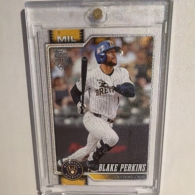 Topps 2023 Series 2 Blake Perkins Milwaukee Brewers Gold /50 #379