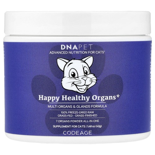 DNA Pet, Happy Healthy Organs, Multi Organs & Glands Formula, For Cats, 1.48 oz