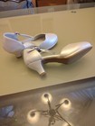 NW/O Gwen & Zoe Cream Dressy Girl's Shoes Size 4 w/ Adjustable Rhinestone Strap  — photo 5