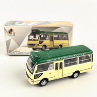 Tiny PTV07 Hong Kong Toyota Coaster Green 16 Seats Minibus Diecast Modell 030824