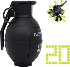 Toy-Hand Grenade for CS Battle Game, Tactical Cs-Grenade with 20 Foam Ammo Fun I
