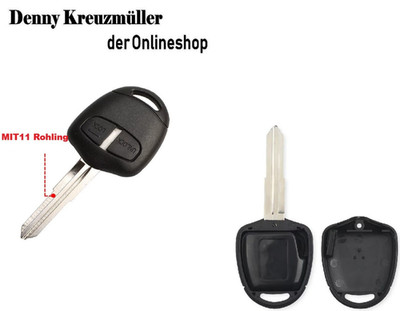 Schlüssel Gehäuse passend für Mitsubishi ASX Lancer Outlander Space Star Grandis